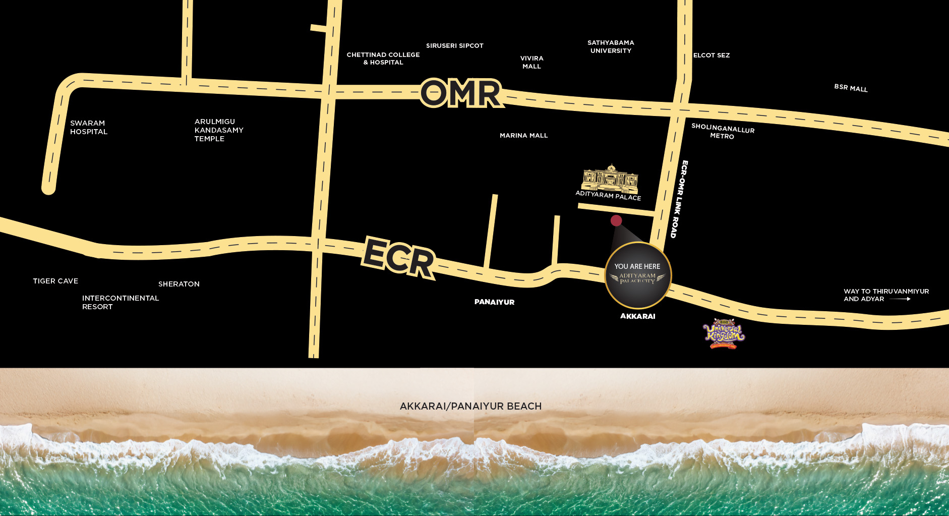 3-Way Connectivity (ECR - OMR Link Road), Akkarai & Panaiyu